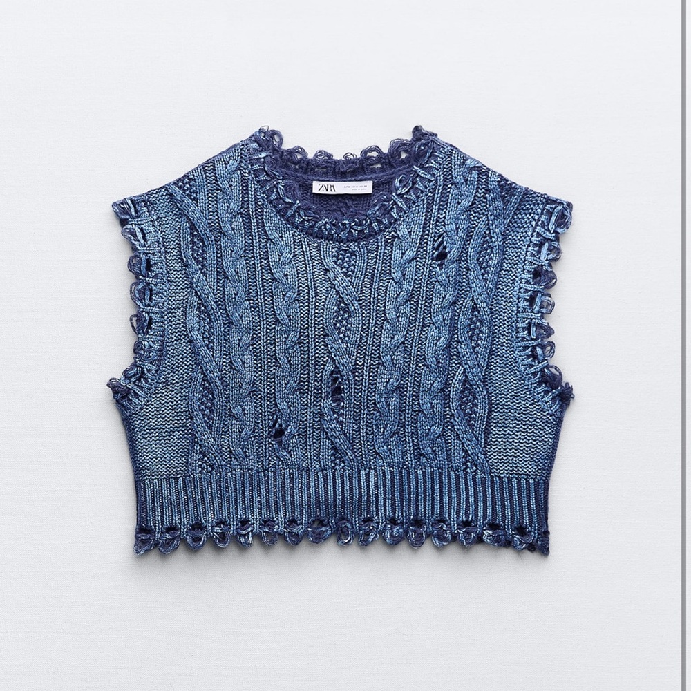 Zara metallic vest